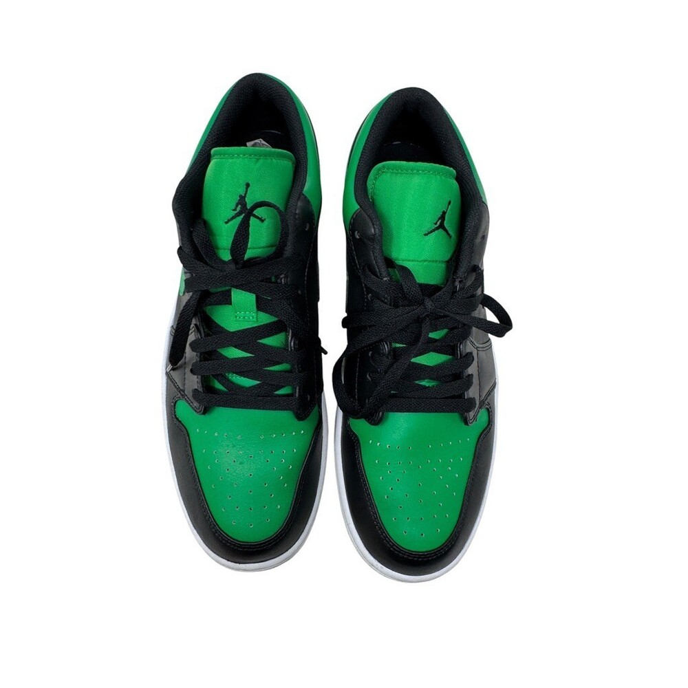 Nike Air Jordan 1 Low Men's Size 11 Lucky Green  Black/Green 553558-065 sneakers - Picture 9 of 14